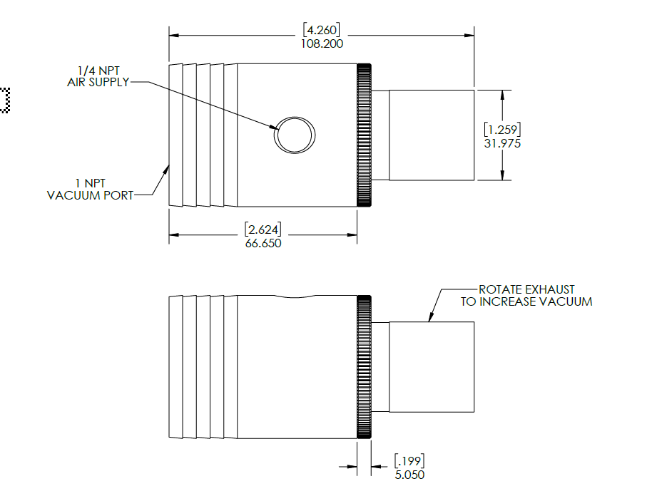 Enlarge Dimensional Drawing